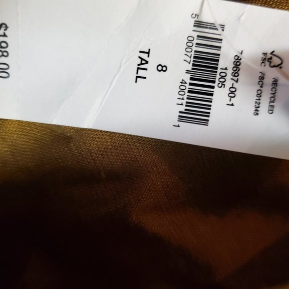 COPY - BANANA REPUBLIC Linen Balloon Sleeve Mini Dress 8T Dry Mustard NWT #789… - Picture 4 of 8